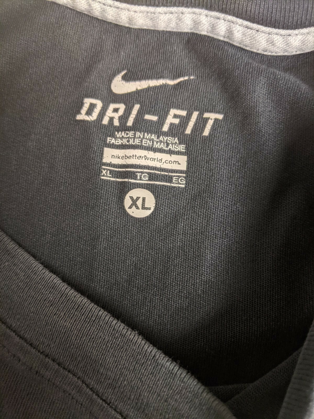 Nike LE Hybrid Training Tee Black Men's XL "#BEAST " RARE OUTSTANDING COND. gallery