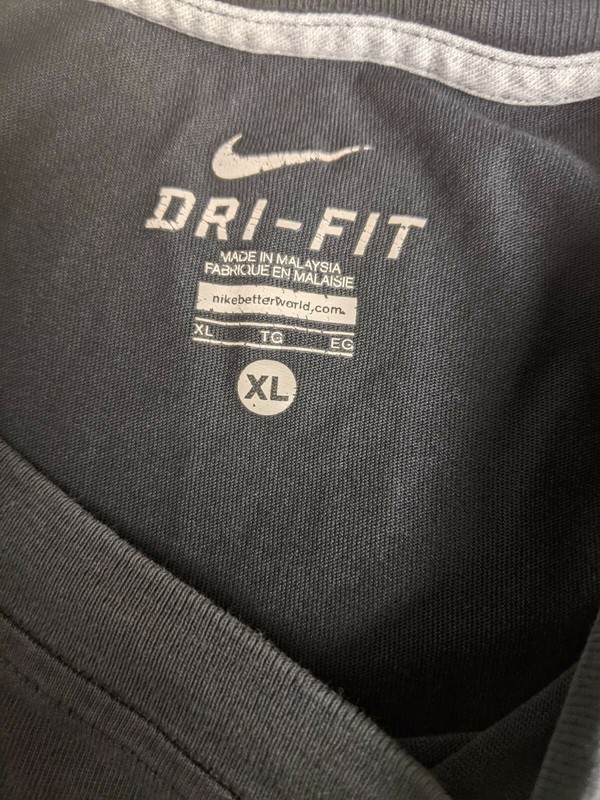 Nike LE Hybrid Training Tee Black Men's XL "#BEAST " RARE OUTSTANDING COND. gallery