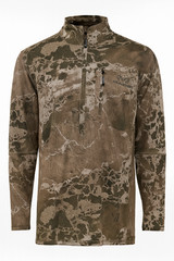 Realtree Mens Wavex 1/4 Zip Pullover Camo Mens Size Medium Polyester Spandex