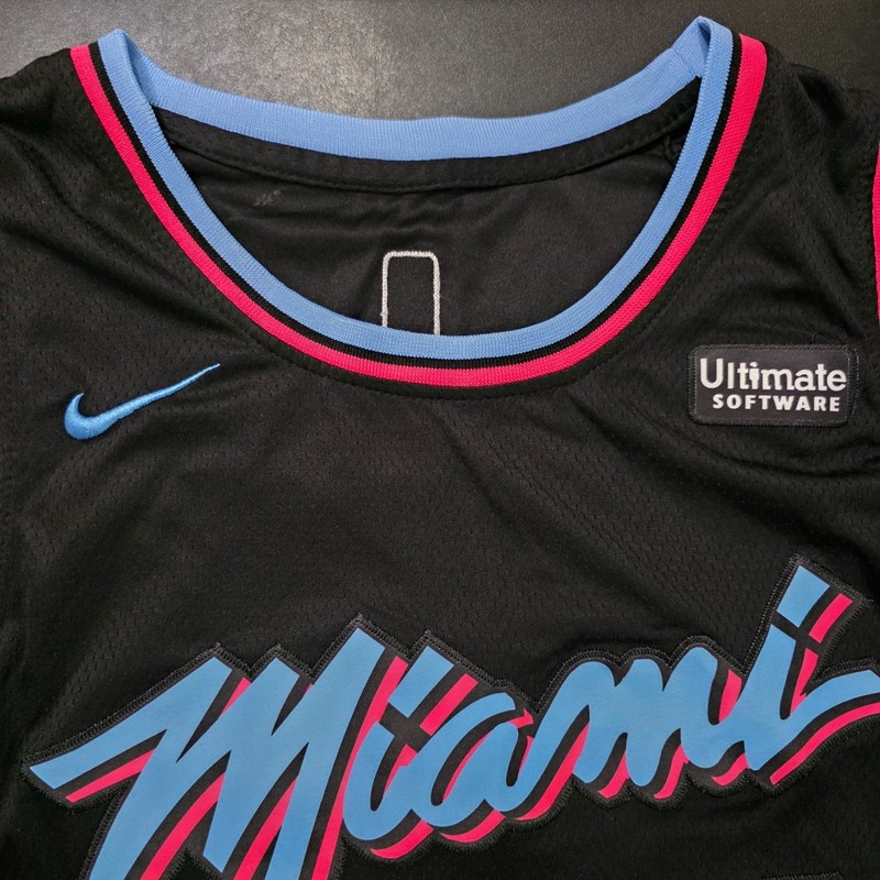 Nike Miami Heat Vice Jersey Size 50 Tyler Herro #14 Swingman Black Pink Blue NBA gallery