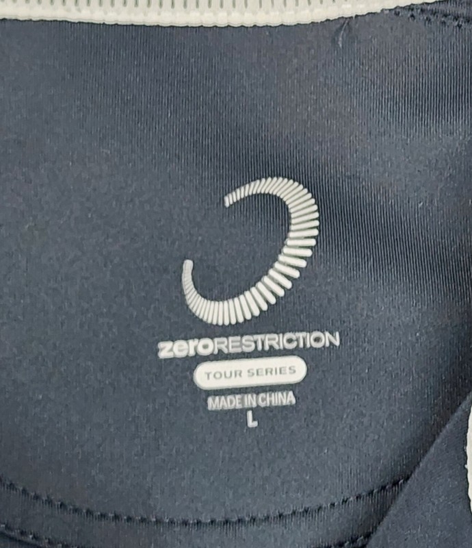 Zero Restriction Shirt Mens Large Black Tour Series Z500 1/4 Zip Pullover gallery