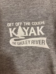 ￼ Kayak Mens XL Gray Gildan Ultra Cotton. New! Back side is very inspirational.