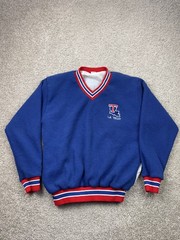 Vintage Russell Louisiana Tech Bulldogs Pullover Sweater Men’s Large Blue USA