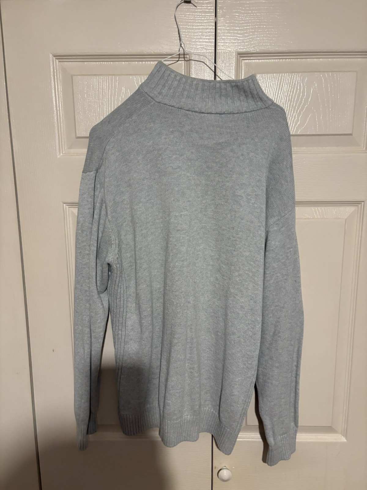 Lacoste Men’s 1/4 Inch Zip Gray Pullover. Gray In Colour. Size 8 gallery