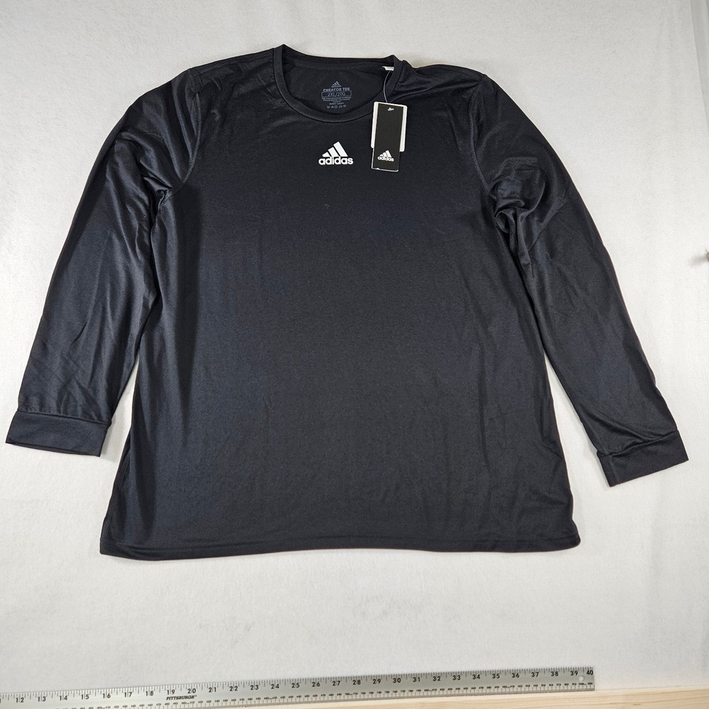 NWT Adidas Creator LS Long Sleeve Performance Shirt Black Men’s 2XL