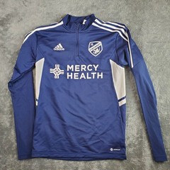 Adidas Pullover Mens S Condivo 22 Training 1/4 Zip FC Cincinnati Mercy Health