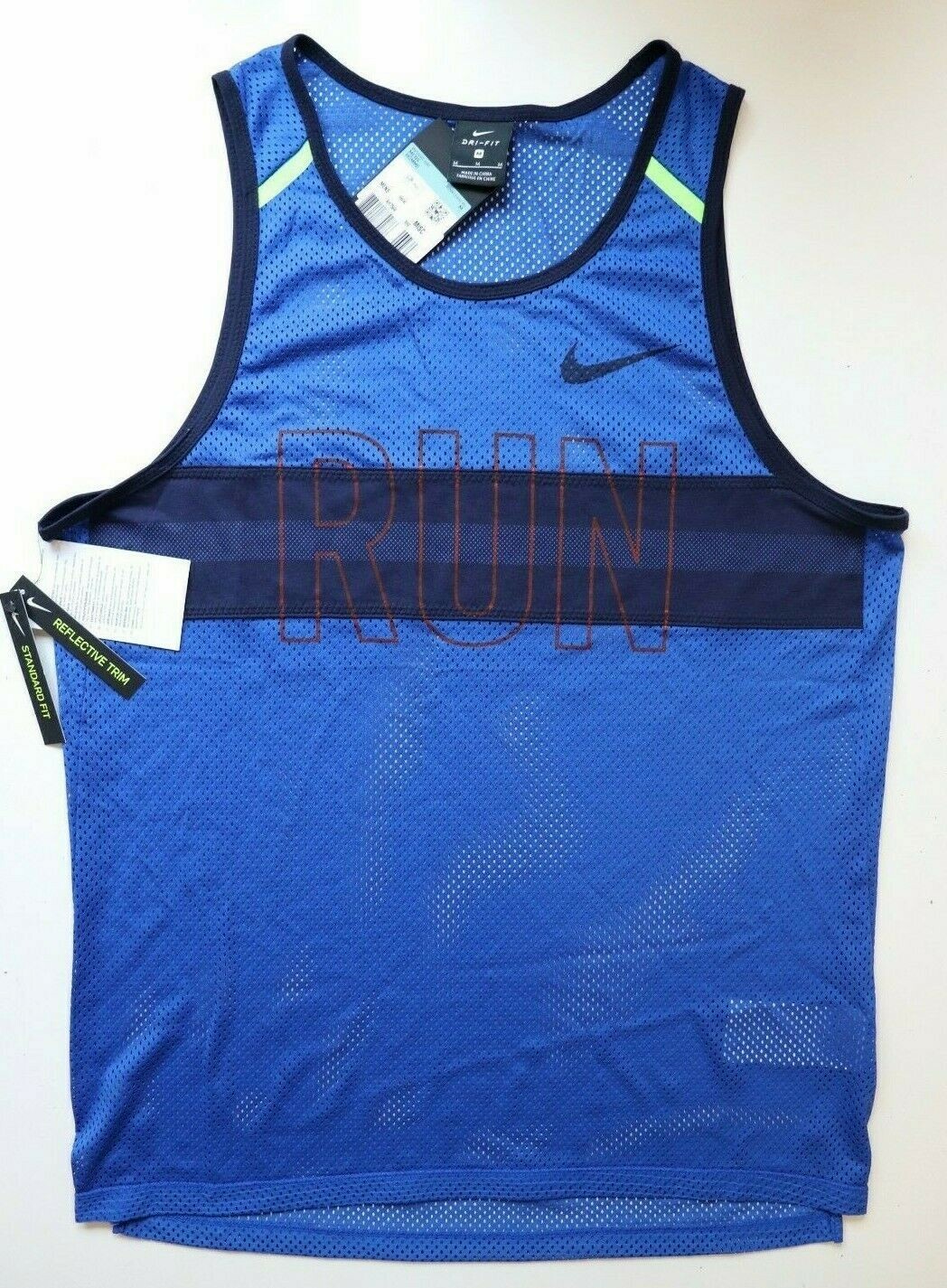 NIKE WILD RUN RUNNING DRI FIT MESH VEST TANK TOP - GAME ROYAL BV5560-480 MEN S gallery