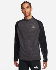 Men’s L 🔥 Nike Trail Dri-Fit 1/4 Zip Running Top Anthracite Black FB7535-060