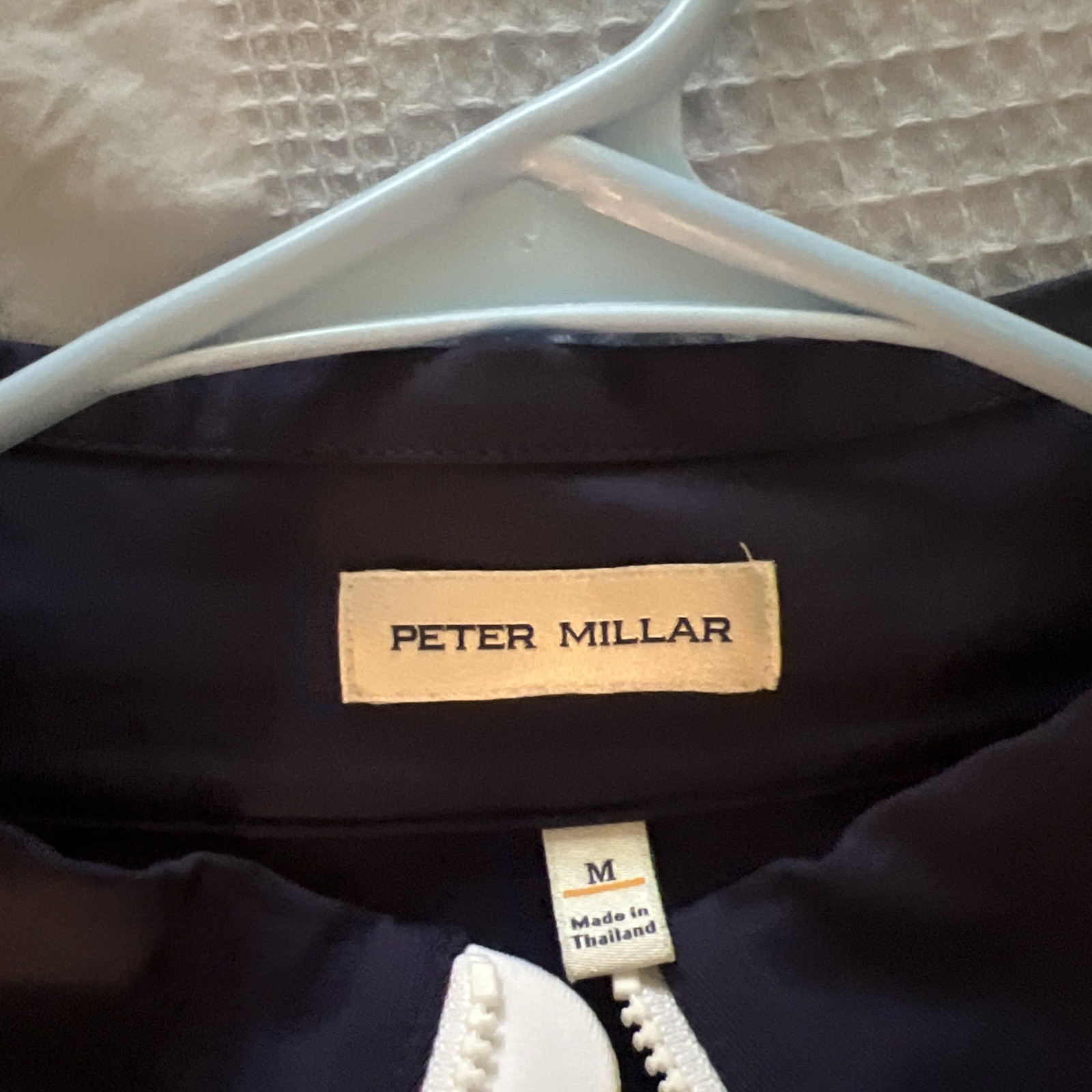 Peter Millar Pullover Men Medium Verge Performance 1/4 Zip Blue Ms24ek42 Stretch gallery