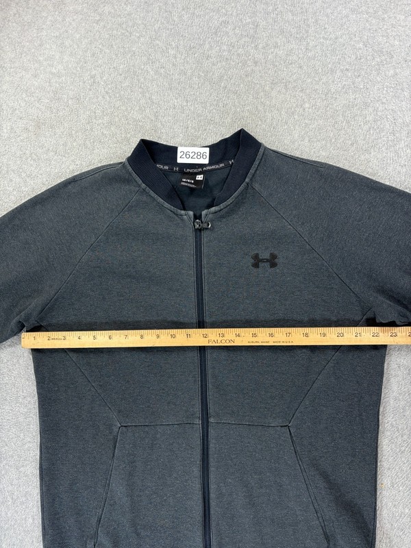 Under Armour Performance Full Zip Athletic Jacket (Men's Large) Gray gallery