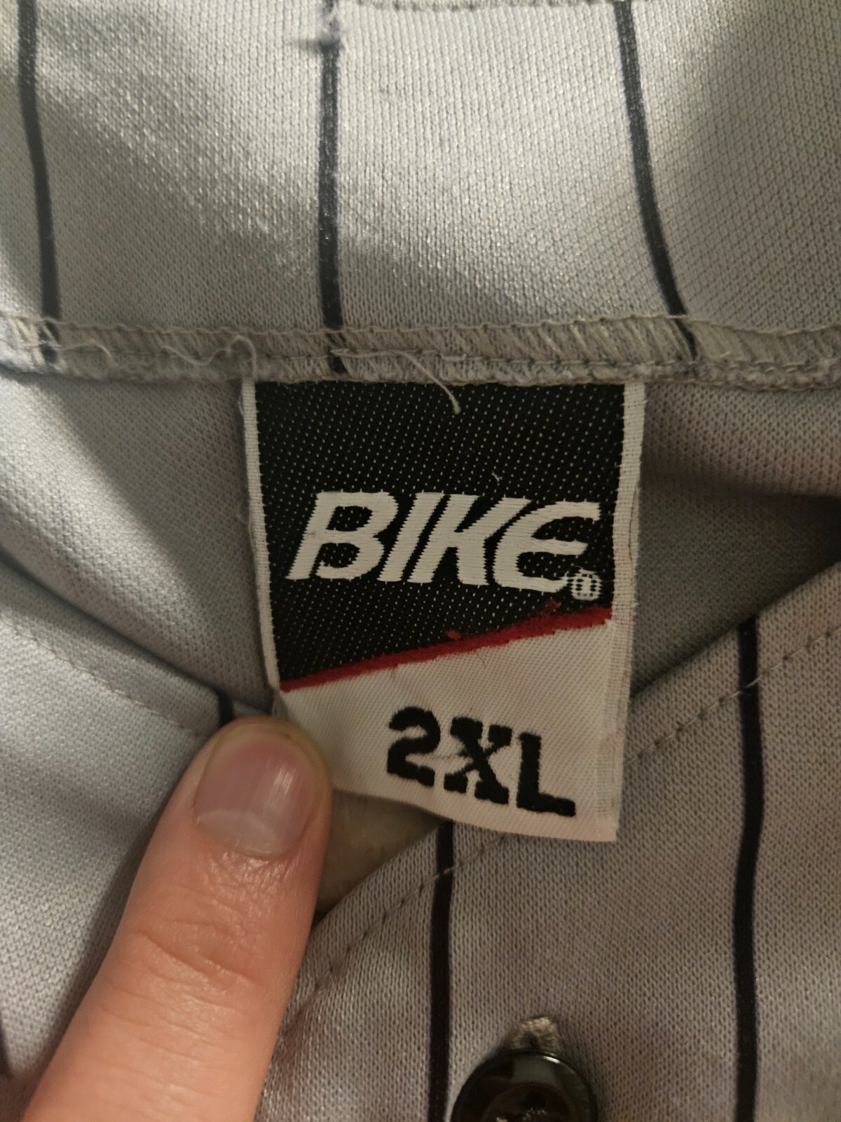 Vintage Bike Button Up Baseball Jersey Men's 2XL Size Vintage 80s 90s gallery