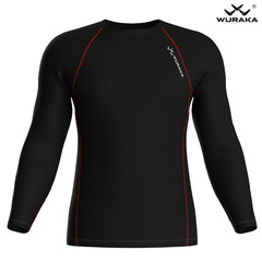 Mens Compression Armour Base layer Red Top Skin Fit Shirt + Leggings / Pants set