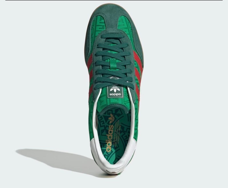 Adidas Gazelle Indoor Sneakers Green Red Size 11.5 US gallery