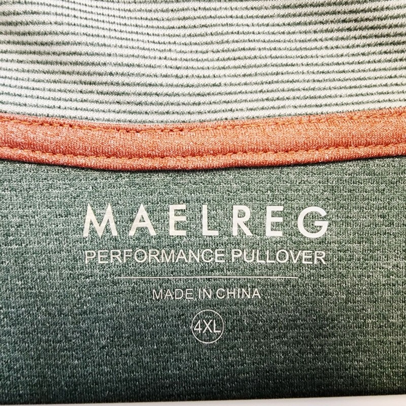 Maelreg Mens 4XL Green Performance Pullover Long Sleeve Lightweight shirt gallery