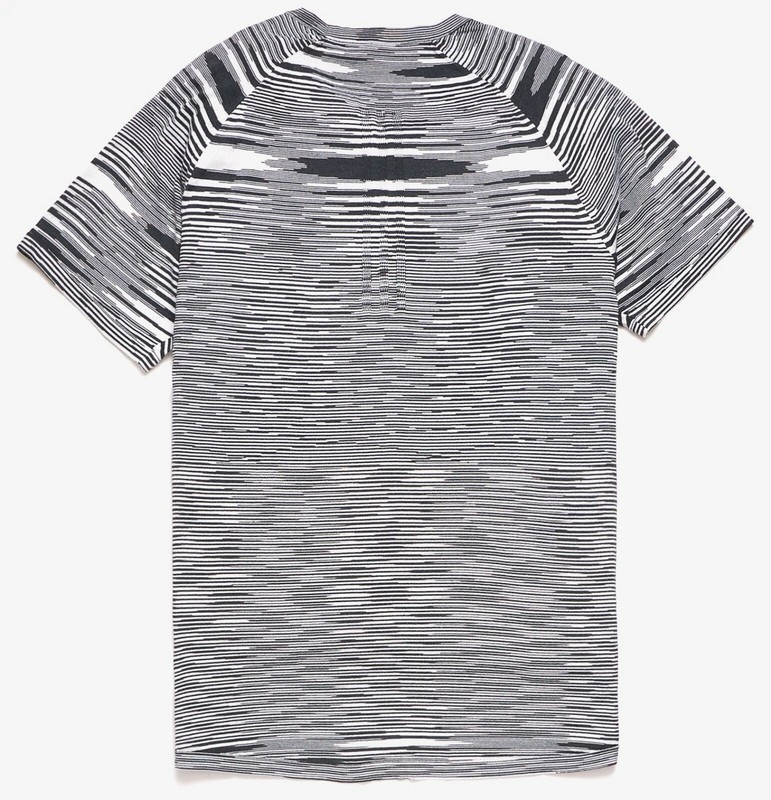 MISSONI x Adidas Men's 'CRU Tee' Knit Space-Dyed Melange T-Shirt Blk/Wht M *NWT* gallery