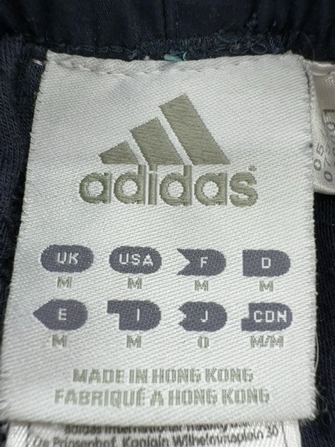 Adidas Track Pants Mens Navy Blue Three Stripe Size M gallery