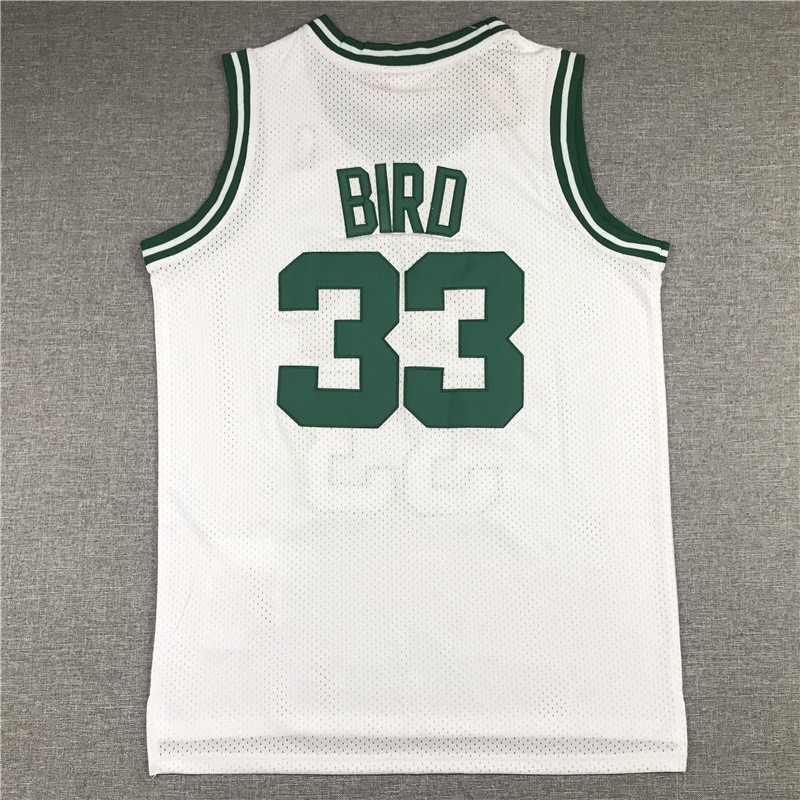 Larry Bird #33 Stitched Retro White Adults SportShirt Size: S-XXL gallery