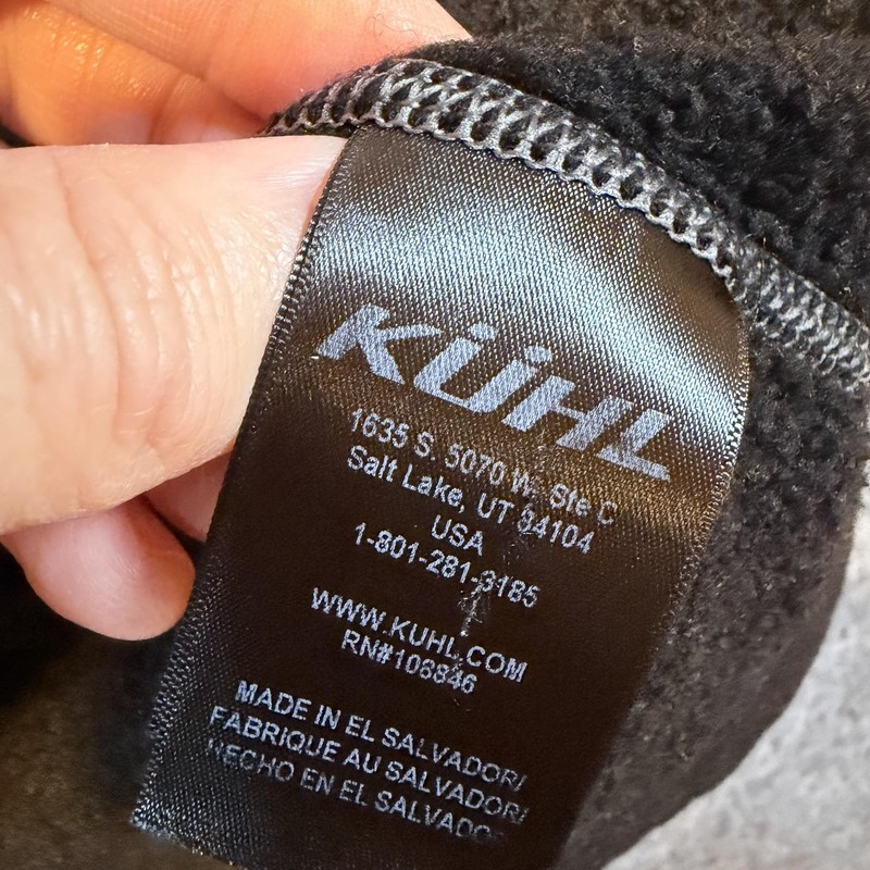 Kuhl Pullover Mens Large Black 1/4 Zip Fleece Hiking Thermal Long Sleeve Top gallery