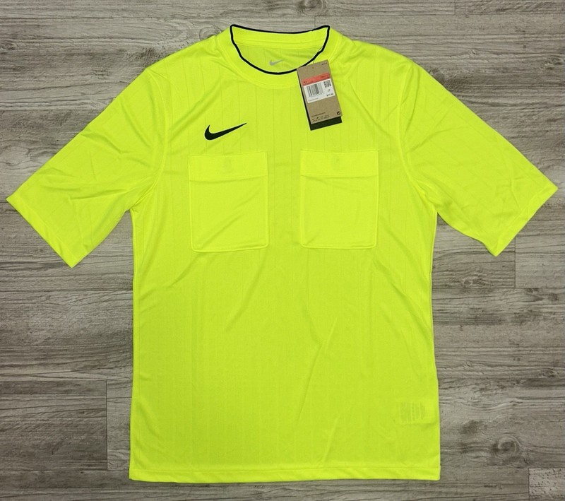 Men's Nike Dri-FIT Referee II Volt/Black Shirt Size LARGE gallery