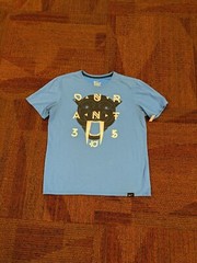 Kevin Durant Nike Tee Dri Fit Shirt Mens L Large Blue Crew Saber Tooth Tiger
