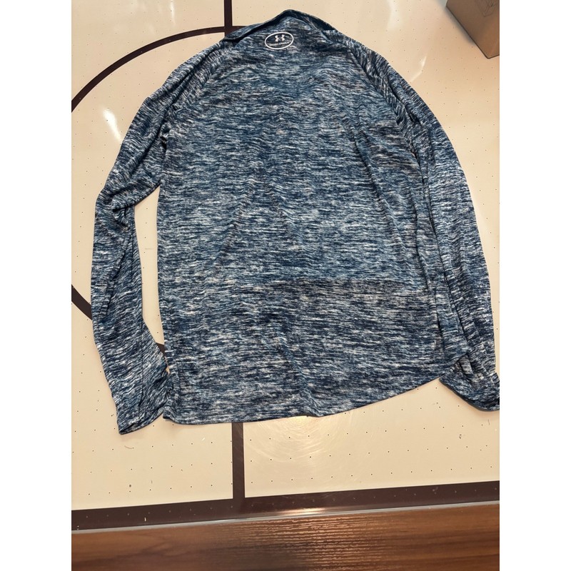 Under Armour Mens Tech 2.0 1/2 Zip Pullover Navy Space Dye 1328495-310 Small gallery