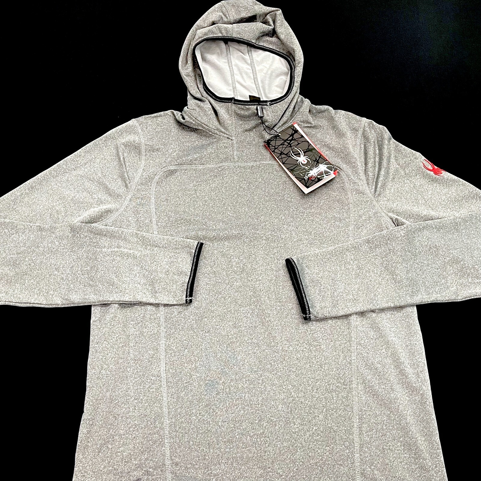 Spyder Active Long Sleeve Quick Dry Stretchable Shirt Hooded Pullover Jacket gallery