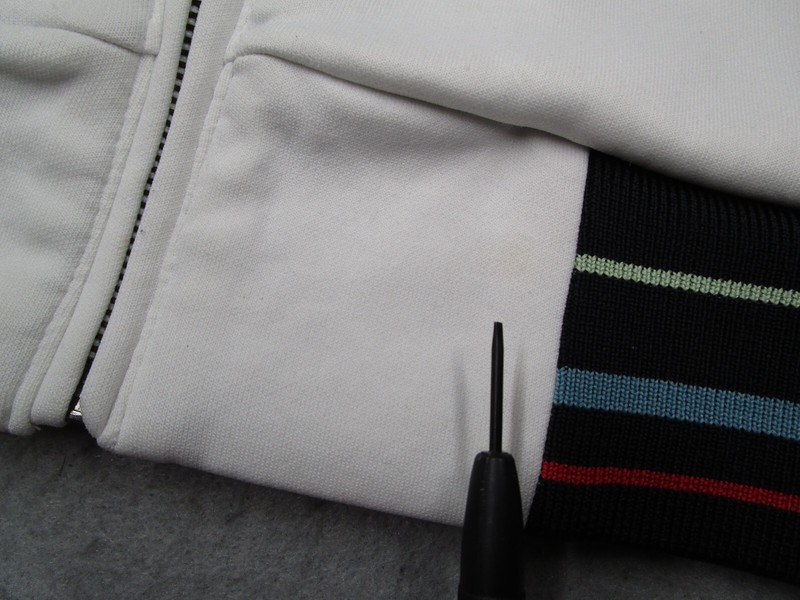 Marc Ecko Jacket Mens Medium White Cut Sewn Full Zip Track Double Sided Skull gallery