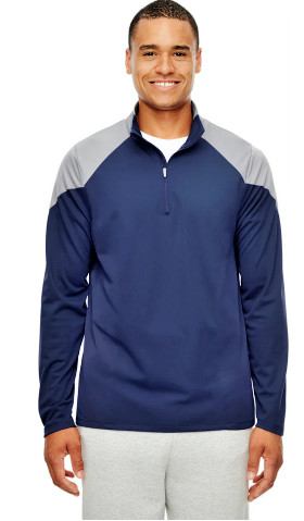 Team 365 Men's Color Block Quarter-Zip Pullover gallery