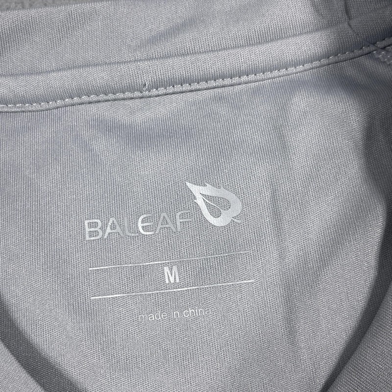 Baleaf Shirt Mens Medium Gray Long Sleeve UPF 50+ Sun Protection Rashguard NWT gallery