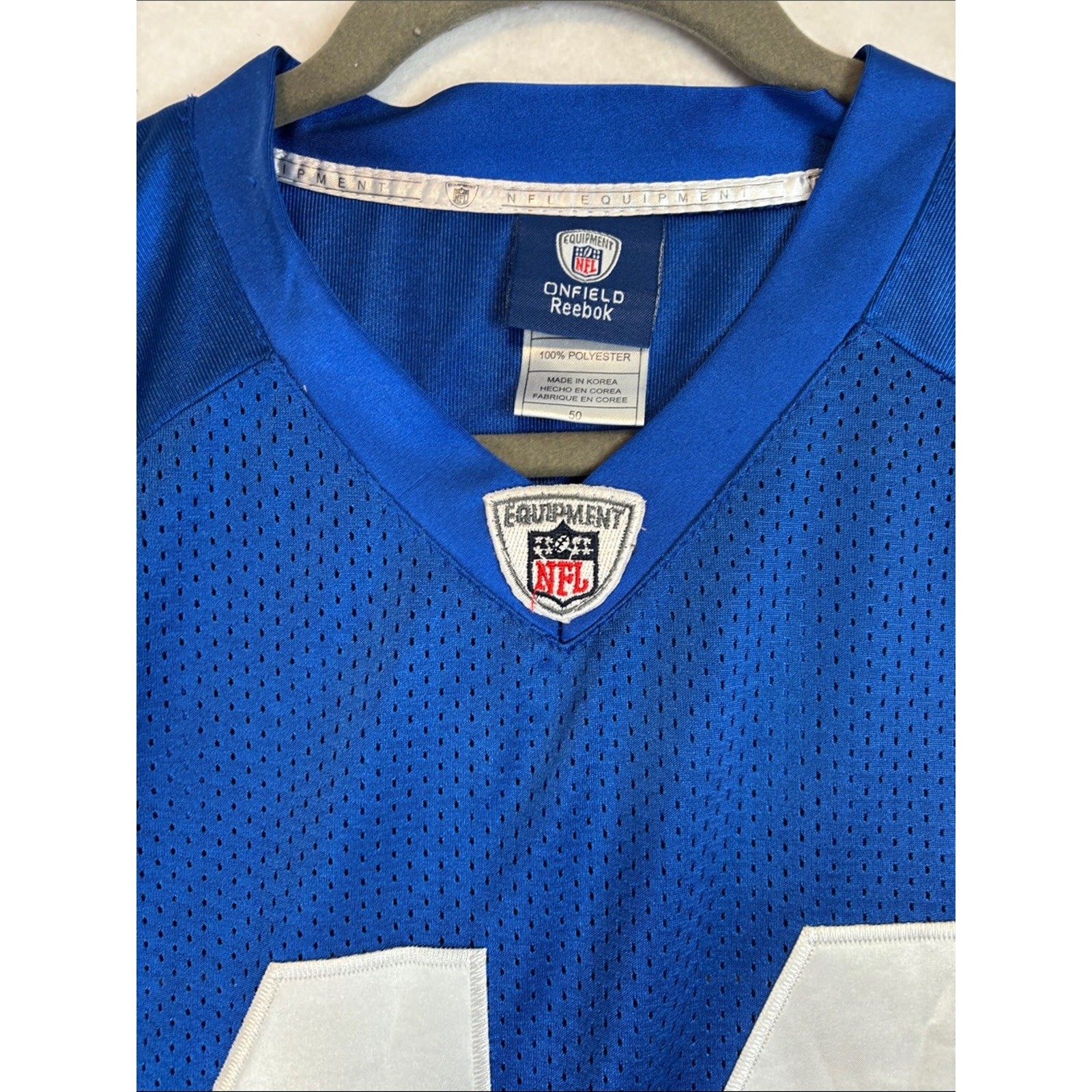 Reebok NFL Indianapolis Colts Dallas Clark #44 Blue On Field Jersey Size 50 gallery