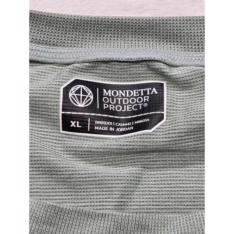 Mondetta Outdoor Project Performance Tee Sage Mens XL Gorpcore Hiking Shirt gallery
