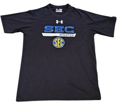 Under Armour Heat Gear SEC Athletics Black Shirt Small Men’s Sz Small