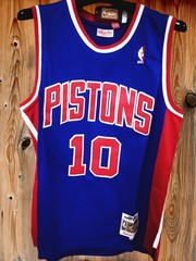 Dennis Rodman Jersey #10 Detroit Throwback Pistons Jersey Men’s Blue