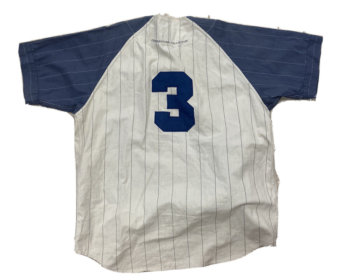 Mirage Cooperstown Collection Babe Ruth New York Yankees Jersey Men Large EUC gallery