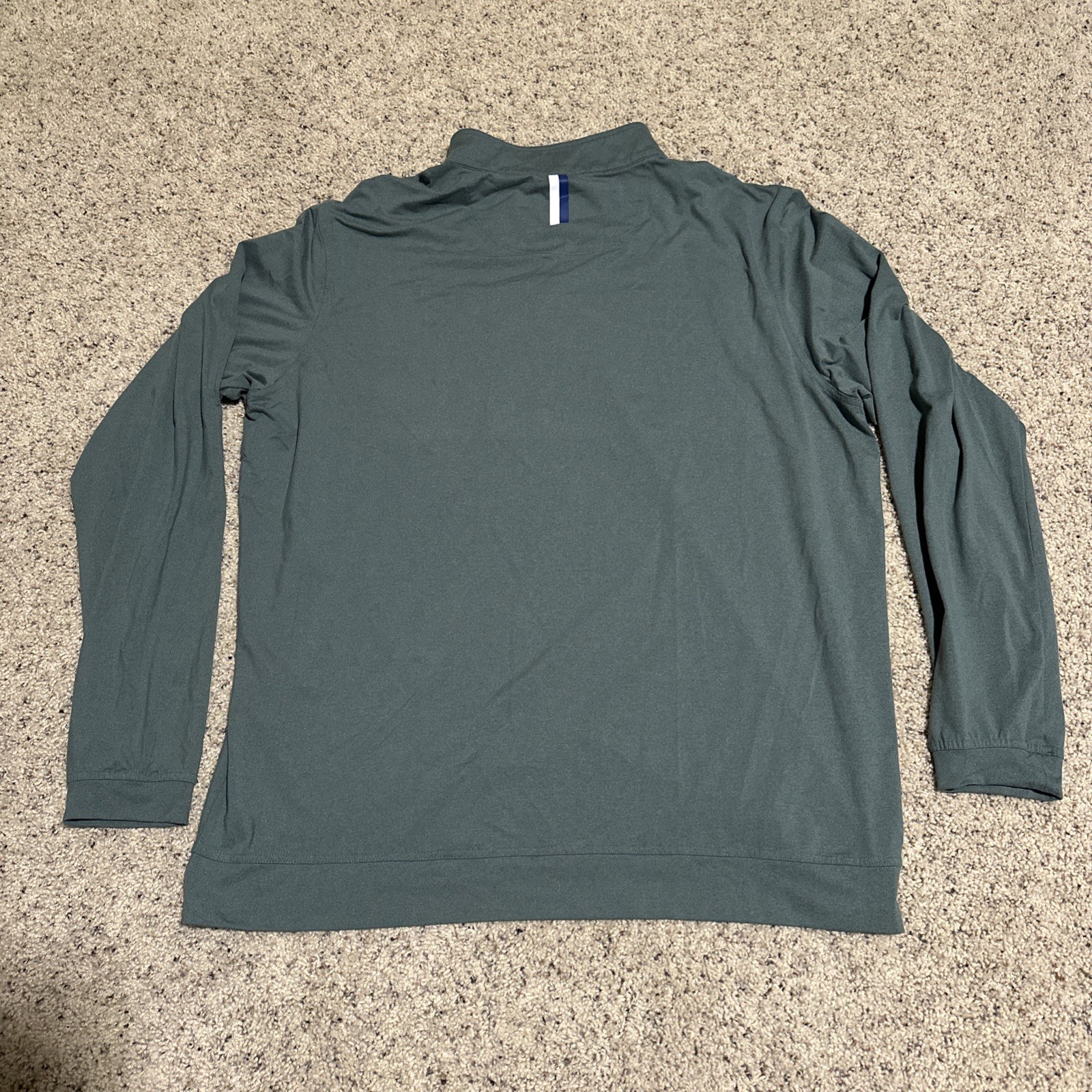 Rhoback Mens 1/4 Zip Performance Golf Stretch Heather Green Size XL gallery