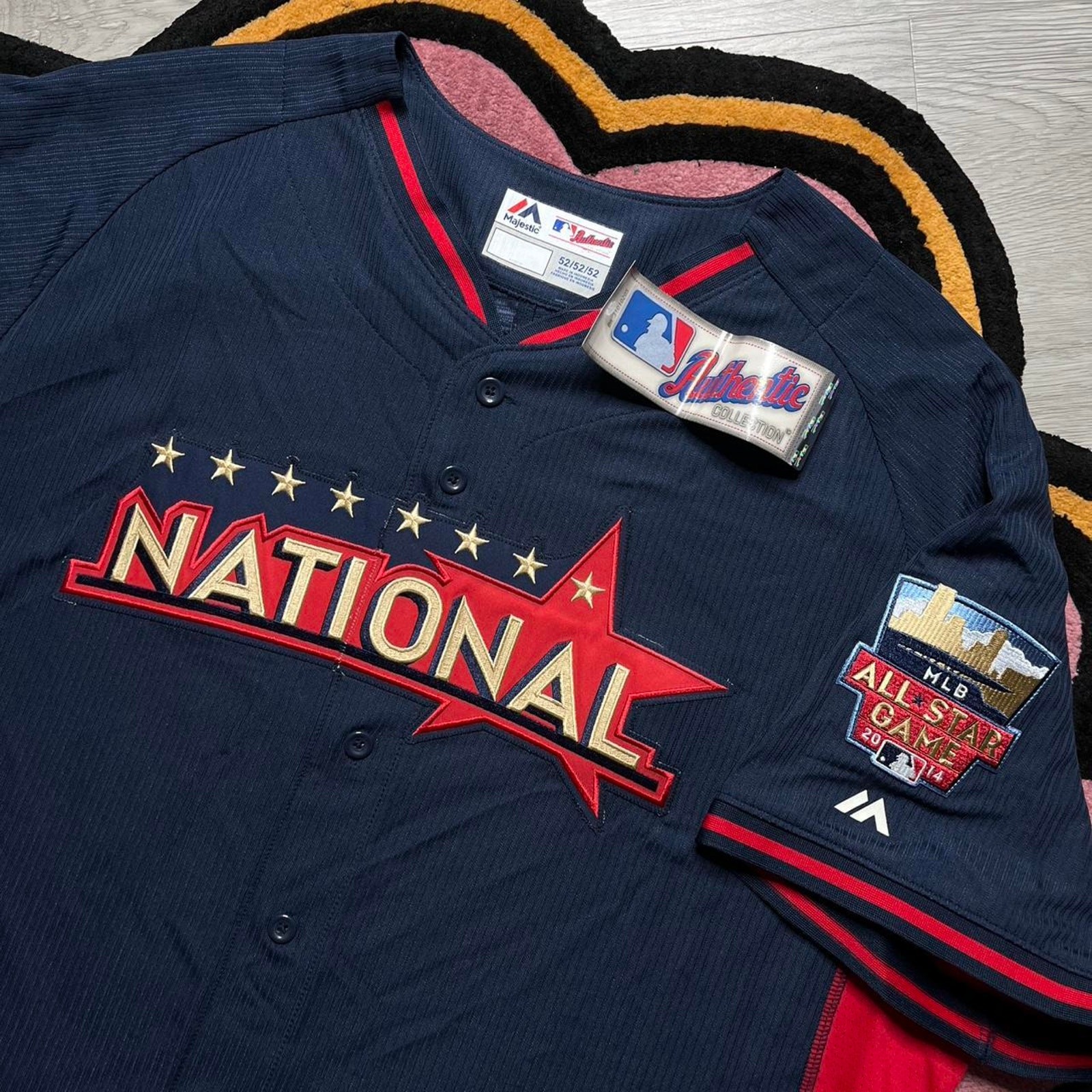 Majestic Athletic Nationals 2014 All Star Game Cool Base MLB Jersey Size 52 2XL gallery
