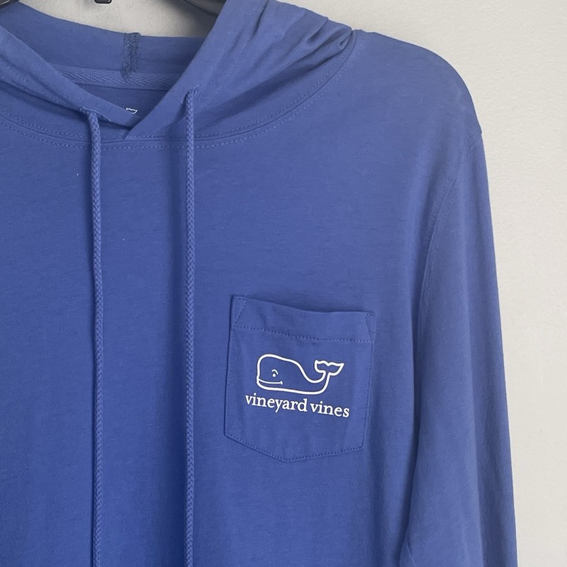 Vineyard Vines Hoodie Men's S Blue Cotton Pullover Long Sleeve Whale Spellout gallery