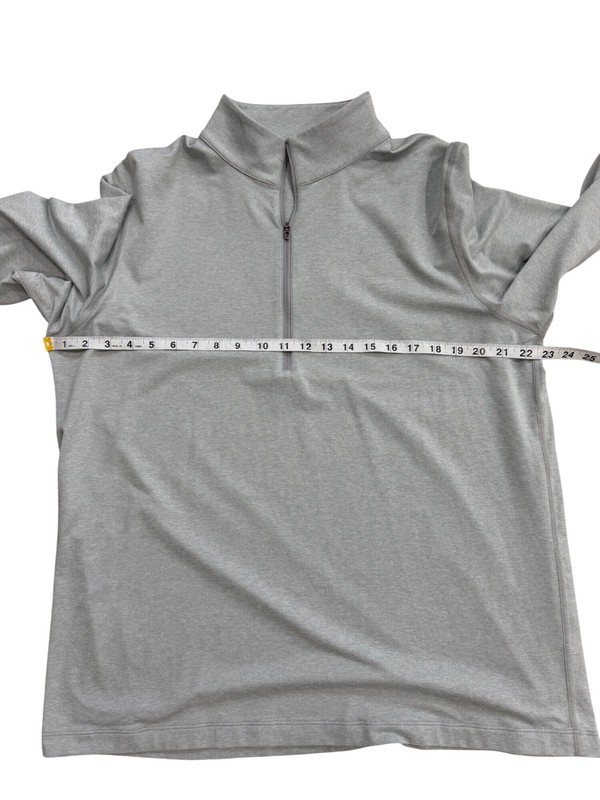 Lululemon Mens XL Soft Jersey 1/2 Zip Pullover Shirt Stretch Gray LM3ES1S gallery