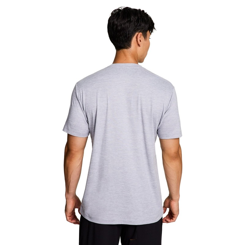 NWT REEBOK Men's Delta Core SS Soft Tee, Sleet Heather, 3XL gallery