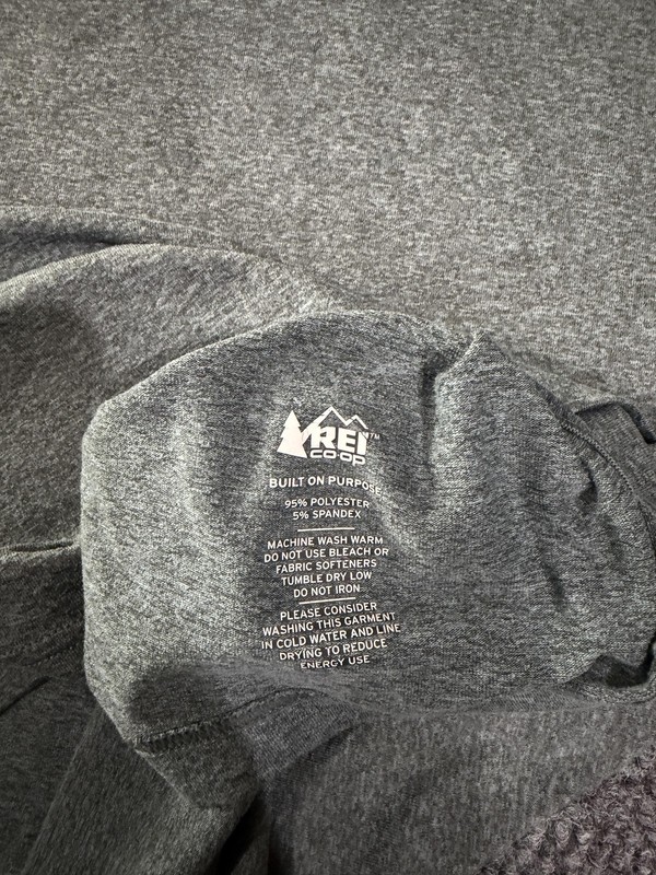 REI Co-op Shirt Mens 3XL Gray Lightweight Stretch Performance Athletic Tee gallery