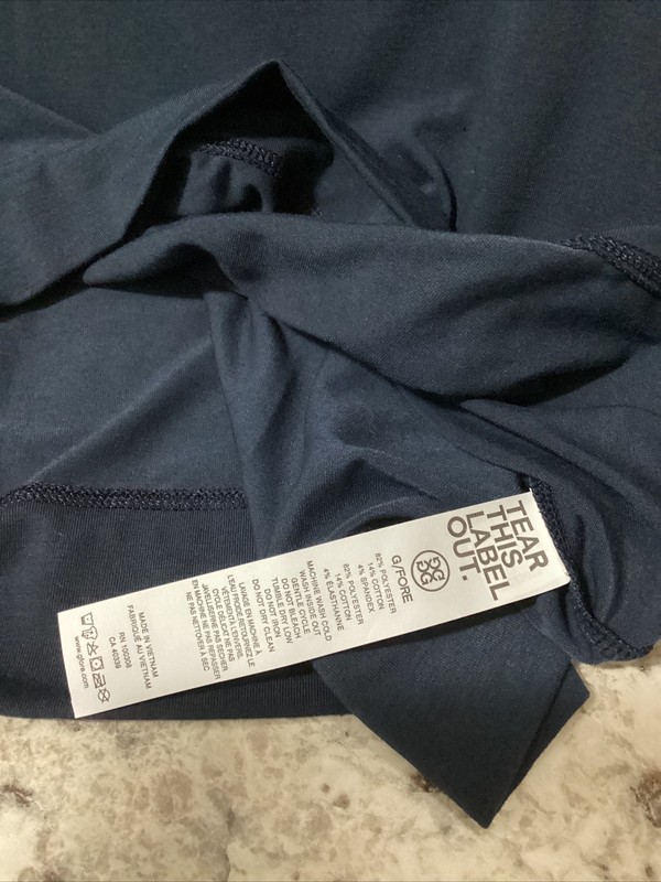 G/FORE Mens 1/4 Zip Pullover Luxe Staple Midlayer G4 Sz S Blue Blend LS New gallery