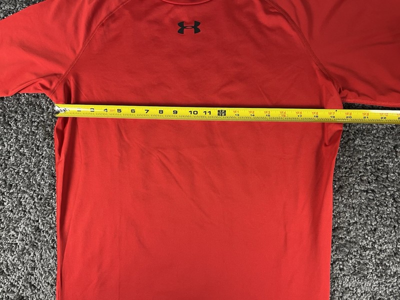 Under Armour 2XL Men’s Compression T Shirt Red Running, Athletic, Workout. gallery
