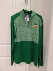Captivating Men’s Oregon Ducks 1/4 Zip Pullover puddles Large L