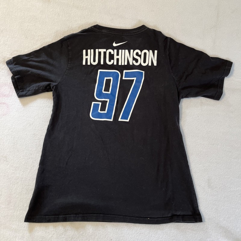 Detroit Lions Aidan Hutchinson Boys XL Nike Black Tee Shirt #97 Hutchinson NFL gallery