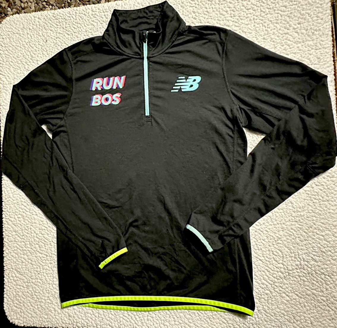 New Balance Boston Marathon 2017 3/4 Zip Jacket, Missing Back Strip gallery