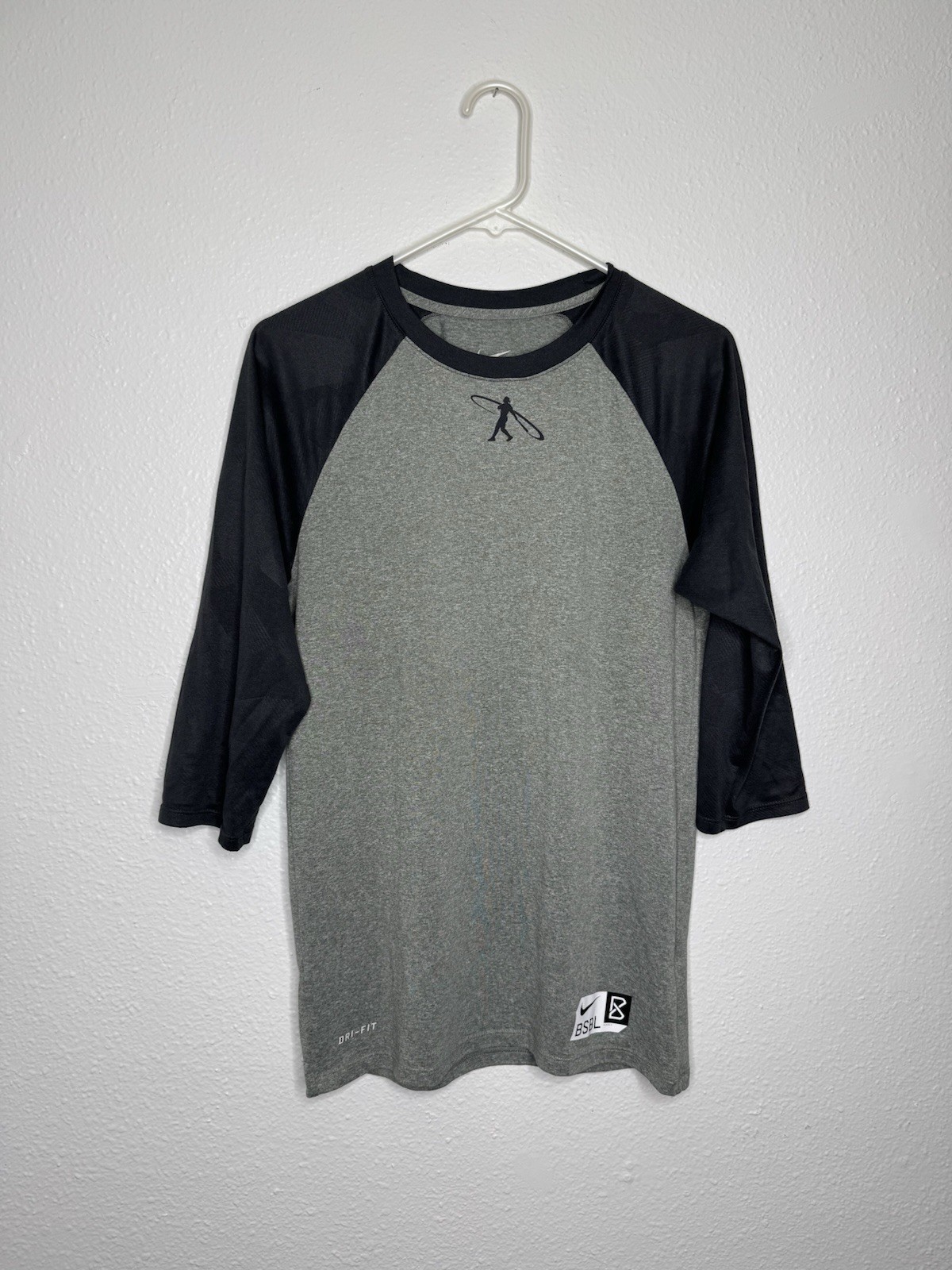 Nike BSBL Ken Griffey Jr Swingman DRI FIT Shirt Mens Small S Gray Performance gallery