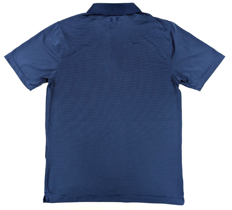 Under Armour Heatgear Loose Blue Striped Polo Shirt Men M Performance Short Slv gallery
