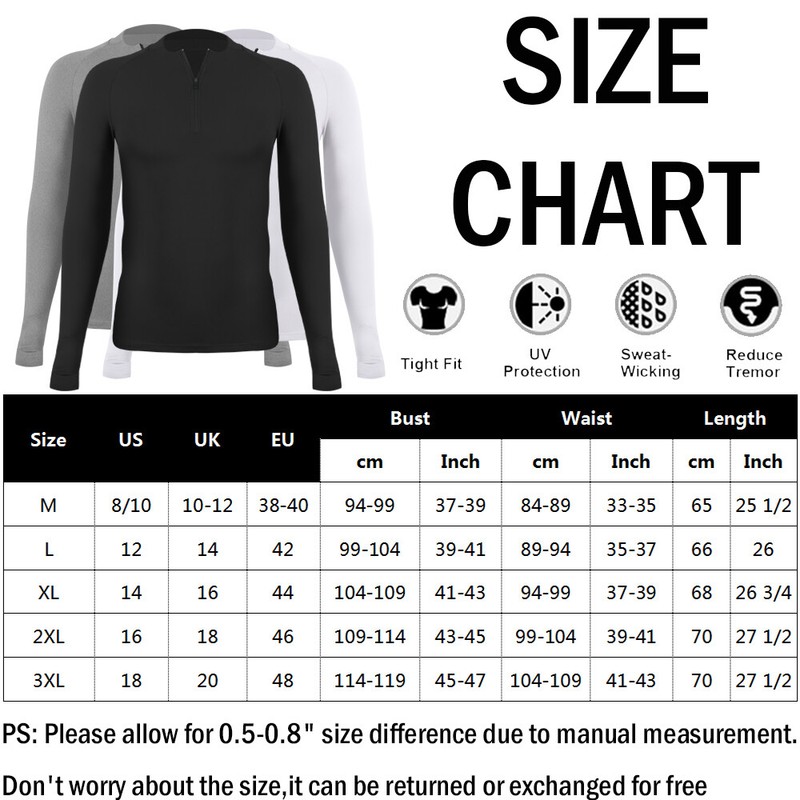 Men Athletic Compression Shirt Cool Dry Baselayer Sports Workout Tops Undershirt gallery