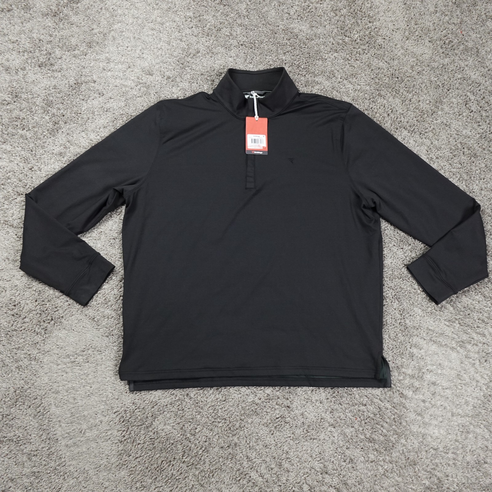 Birddogs 1/4 Zip Pullover Performance Stretch Black Mens Size XXL 2XL gallery