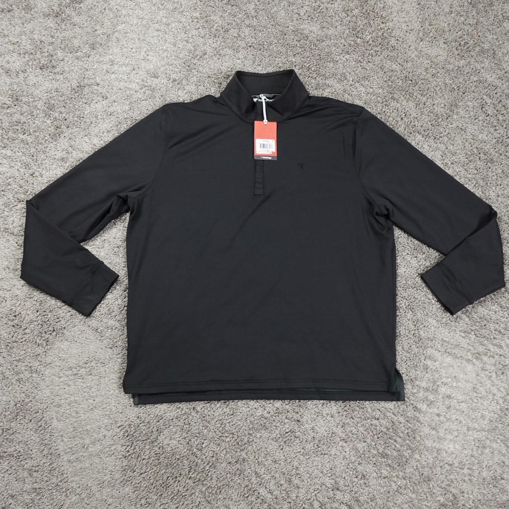 Birddogs 1/4 Zip Pullover Performance Stretch Black Mens Size XXL 2XL